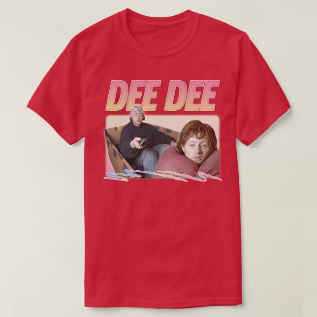 Dee Dee Retro ästhetische Lüfterkunst T-Shirt (Design vorne)