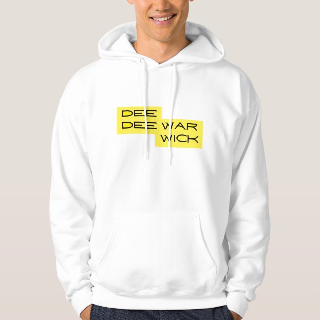 Dee Dee Warwick Yellow Black Men's Hoodie (Vorderseite)