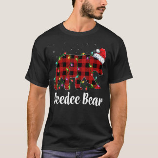 Deedee Bear Buffalo Kariert Matching Family Chri T-Shirt