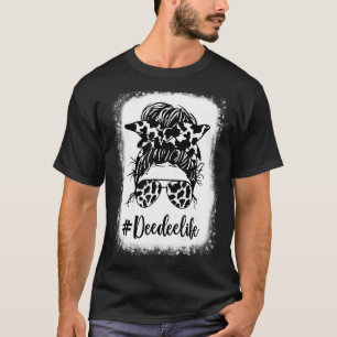 Deedee Life Kuh unordentlicher Dutt Haar gebleicht T-Shirt