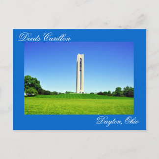 Deeds Carillon, Dayton, Ohio, USA Postkarte