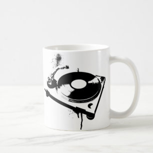 Deejay DJ Turntable Coffee Tasse   Hausmusikgesche
