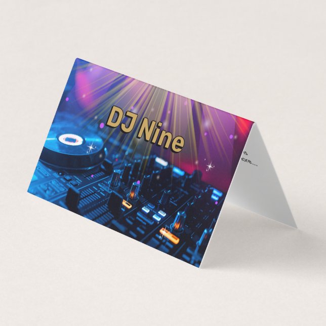 Deejay-DJs mischen Musik modernes Musikereignis Visitenkarten (Vorderseite)
