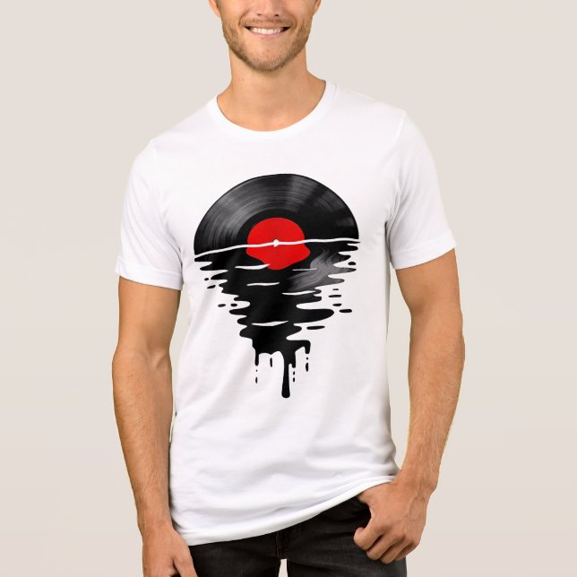 Deejay record cool Tri-Blend shirt (Vorderseite)