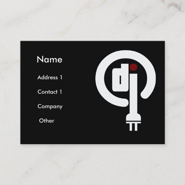 Deejay Visitenkarten Visitenkarte (Vorderseite)