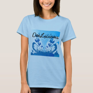 DeeLicious blau/Entwurf T T-Shirt