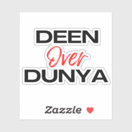 Deen Over Dunya Ramadan Mubarak Islamischer Muslim Aufkleber