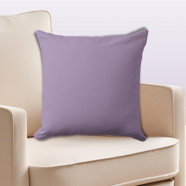 Deep Amethyst Uni-farbiges Violet Kissen (Deep Amethyst Uni-colored Violet Throw Pillow)