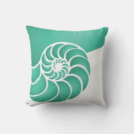 Deep Aqua Nautilus Nausea Kissen