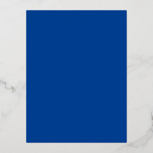 Deep Blue #004095, Cool Blue Folien Feiertagspostkarte