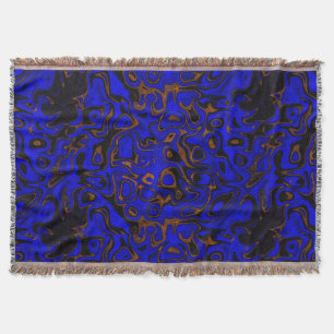 Deep Blue and Gold Fire Stone Decke