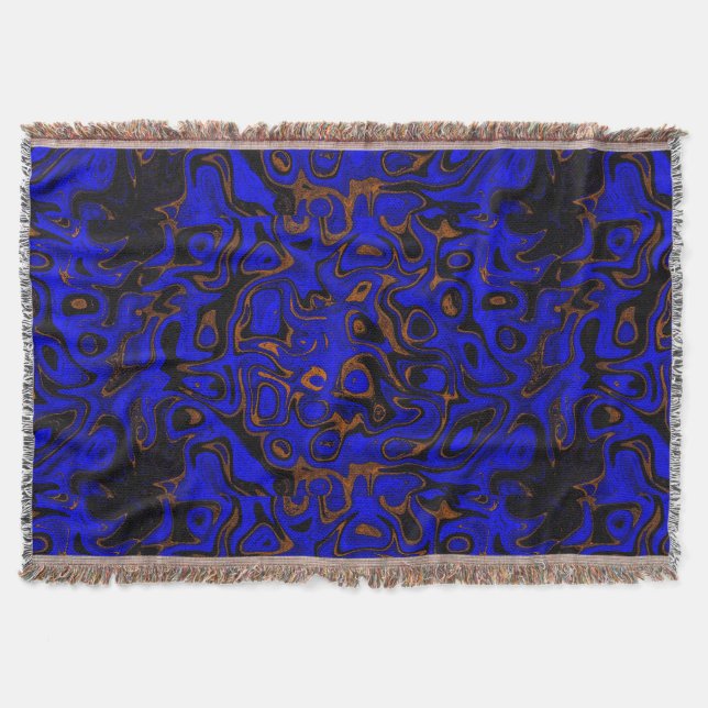 Deep Blue and Gold Fire Stone Decke (Vorderseite)