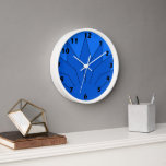 Deep Blue Art Deco Design Uhr<br><div class="desc">Wall Uhr Art Deko Design, dass Sie mit jedem beliebigen Text Ihrer Wahl anpassen können. Wenn Sie Hilfe bei der Anpassung benötigen, kontaktieren Sie uns über den Link auf dieser Seite. Art Deko Uhr</div>