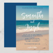 Deep Blue Beach Foto Wedding