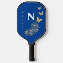 Deep Blue Blume Schmetterling minimalistisch