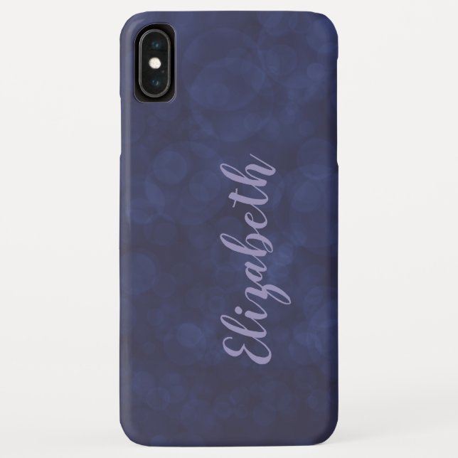 Deep Blue Bokeh Case-Mate iPhone XS Max Fall Case-Mate iPhone Hülle (Rückseite)