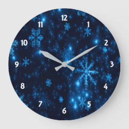 Deep Blue & Bright Schneeflocken rund um die Uhr