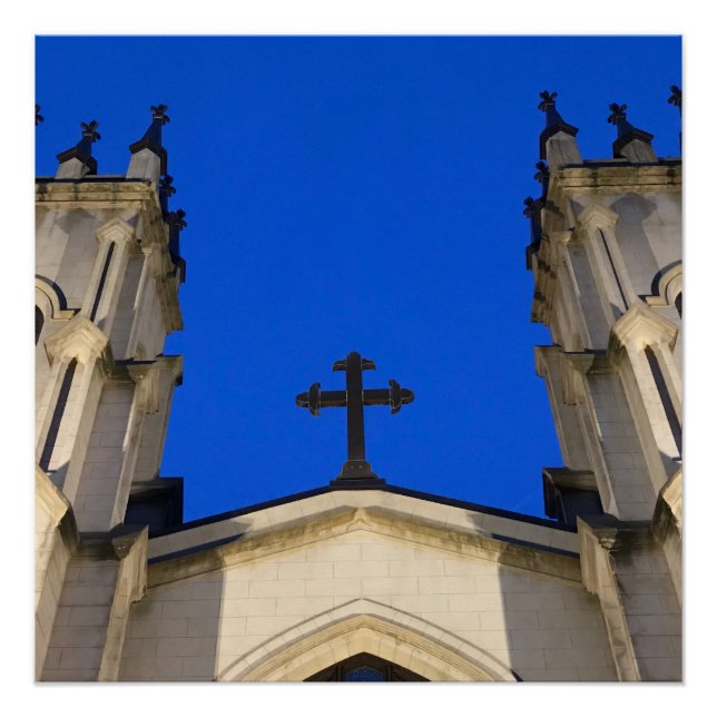 Deep blue cross poster (Vorderseite)