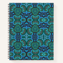 Deep Blue Flip Design Notizbuch