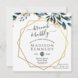 Deep Blue Floral Elegante Hochzeit im Herbst Einladung