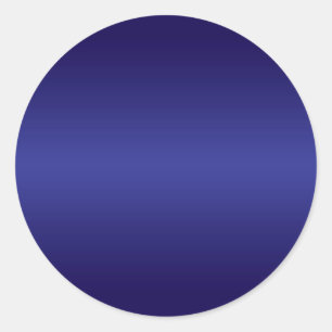 Deep Blue Gradient Blank Runder Aufkleber