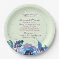 Deep Blue Lila Moody Twilight Floral Wedding