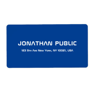 Deep Blue Personalisiert Modern Simple Template