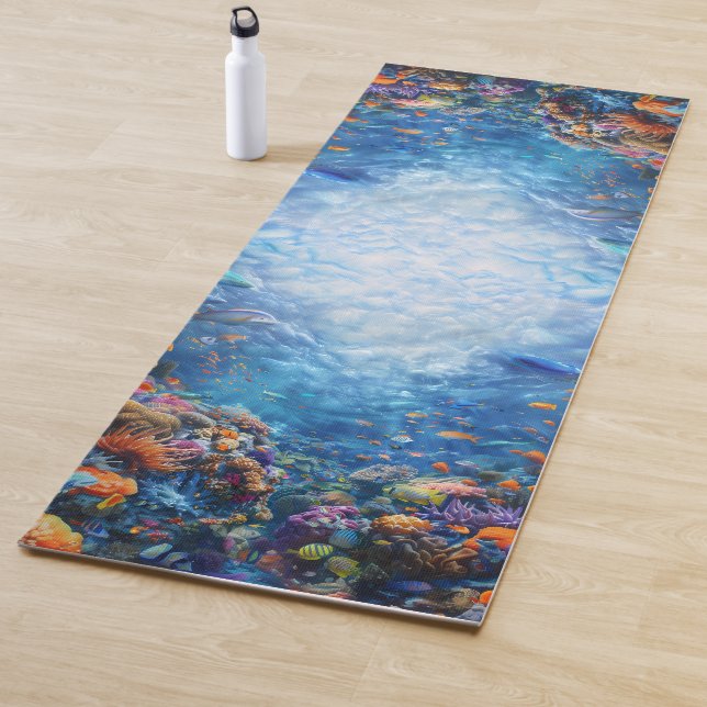 Deep Blue Sea Corals Yoga Mat Yogamatte (Beispiel)
