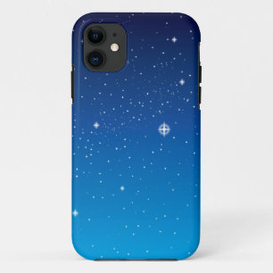 Deep Blue Starry Night Sky iPhone 11 Hülle