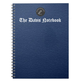 Deep Blue Textured Minimalistisch Background Notizblock