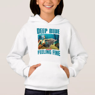 Deep Blue und Gefühl Fine Mermaid und Dolphin Hoodie