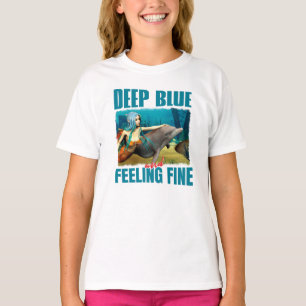 Deep Blue und Gefühl Fine Mermaid und Dolphin T-Shirt