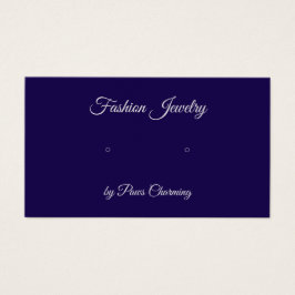 Deep Blue und "Silver" Stuhl Earring Display Card