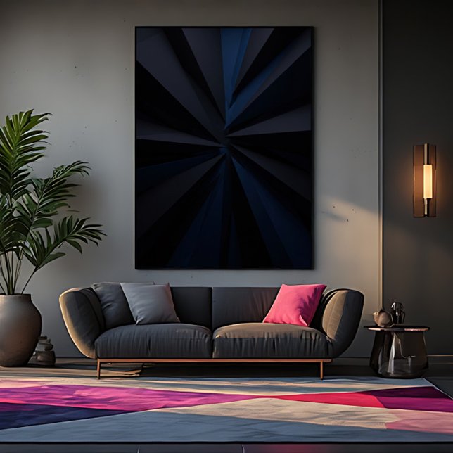 Deep Blue Vortex Leinwanddruck (Von Creator hochgeladen)