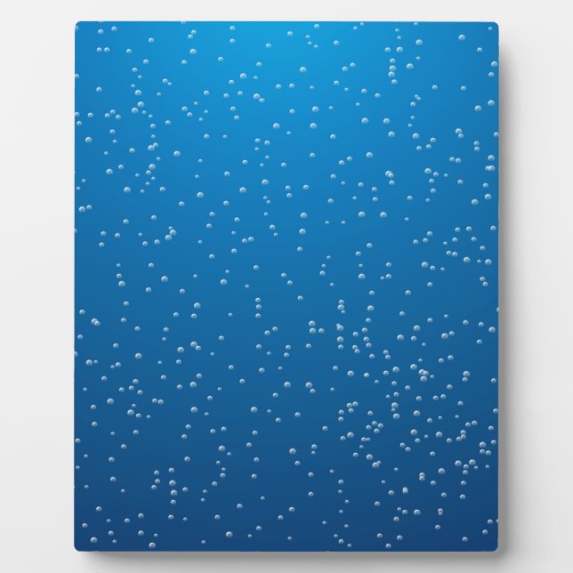 Deep Blue Water und TIny Bubbles Fotoplatte (Vorderseite)