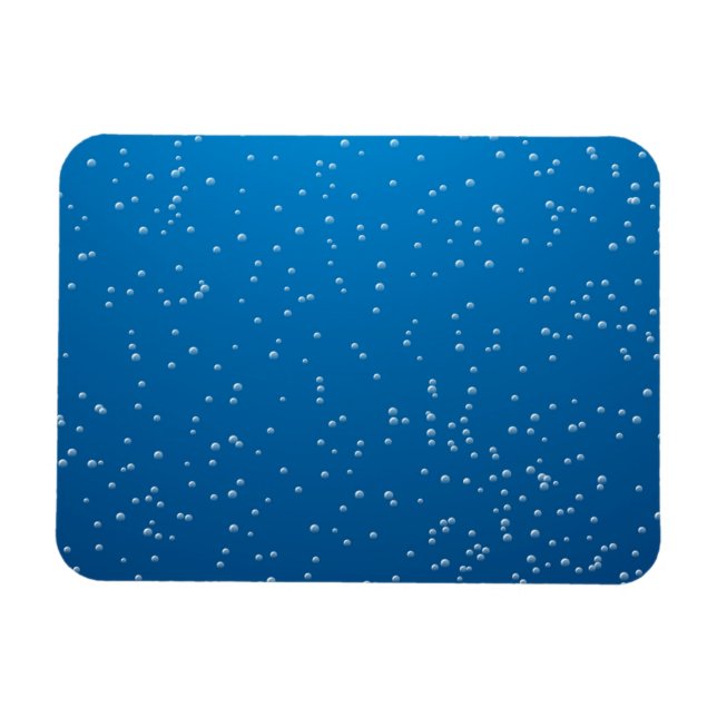 Deep Blue Water und TIny Bubbles Magnet (Horizontal)