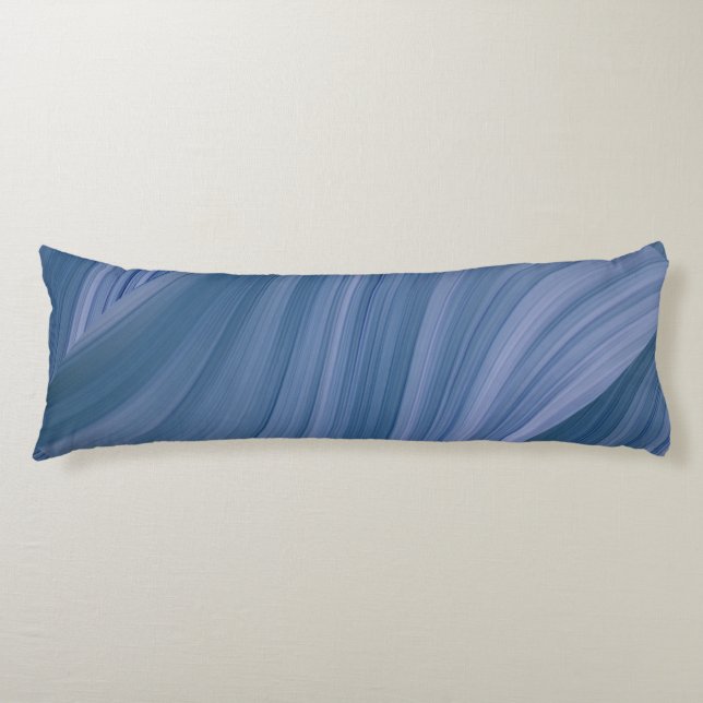 Deep Blue Waves Seitenschläferkissen (Vorderseite)