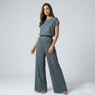 Deep Blue Yellow Mosaik Ethnic Boho Chic Muster Stoff