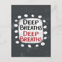 Deep Breaths Postcard