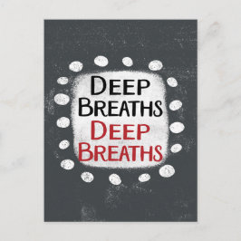 Deep Breaths Postcard Postkarte