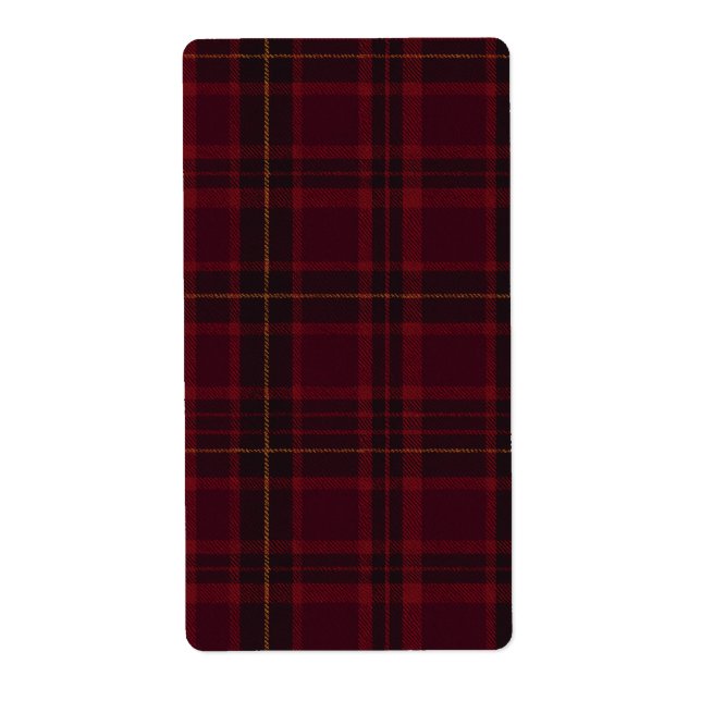 Deep Burgundy Blackwatch Tartan Plaid Pattern (Vorne)