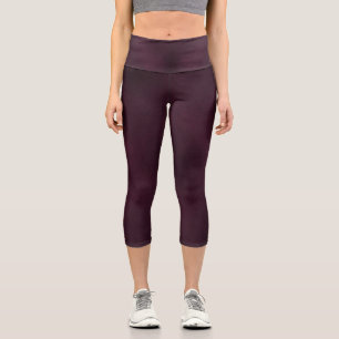 Deep Burgundy zu Rose Gold Mandala Tank Top Capri Leggings