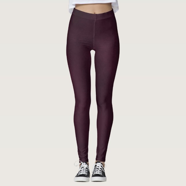 Deep Burgundy zu Rose Gold Mandala Tank Top Leggings (Vorderseite)