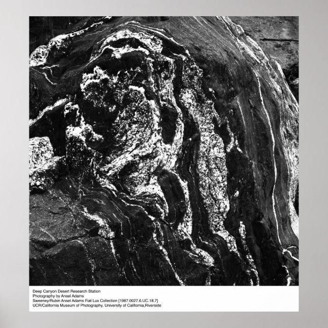 Deep Canyon Wüstenforschungsstation von Ansel Adam Poster (Vorne)