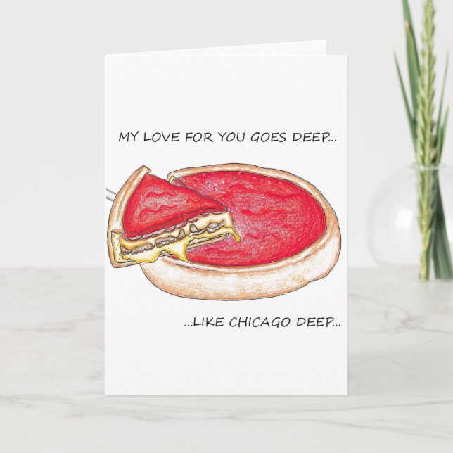 Deep Chicago Liebe Karte (Vorderseite)