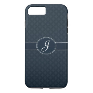 Deep Classic Navy Custom Monogram iPhone 7 Fall Case-Mate iPhone Hülle