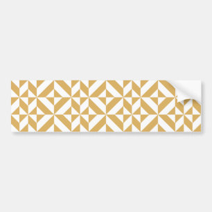 Deep Cool Gold Geometric Deko Cube Pattern Autoaufkleber