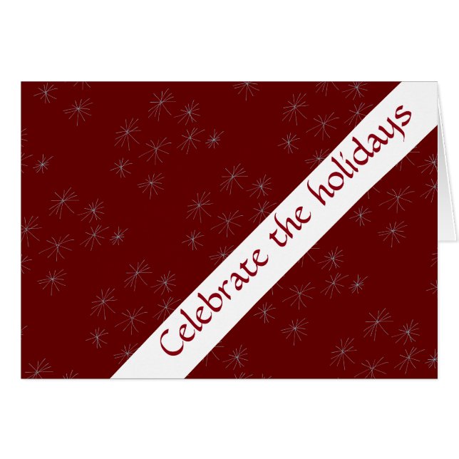 Deep Cranberry Künstlerisch Star (Vorderseite (Horizontal))