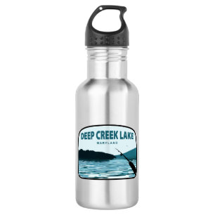Deep Creek Lake Maryland Angelrute Edelstahlflasche