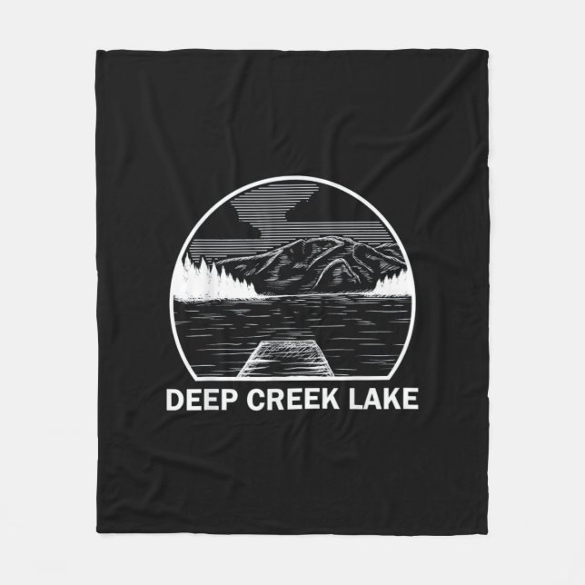 DEEP CREEK LAKE MARYLAND FLEECEDECKE (Vorderseite)